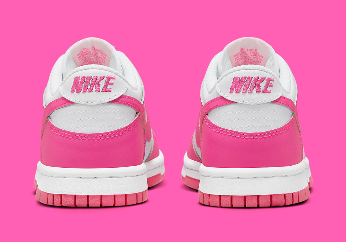 Nike Dunk Low Girls Pink Flash Fb9109 102 2