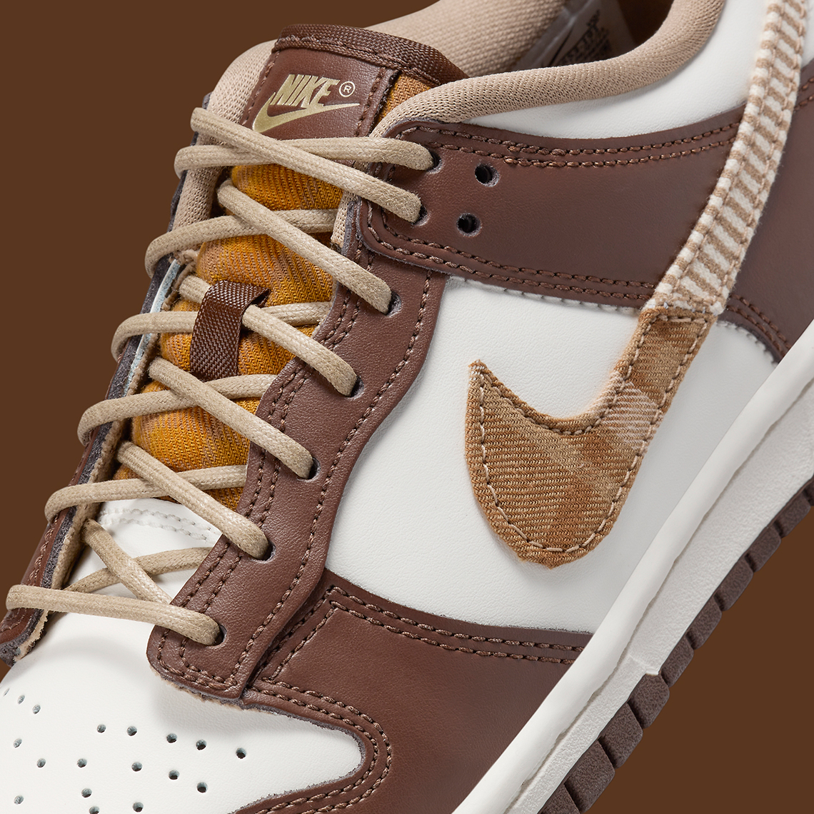 Nike Dunk Low Gs Brown Plaid Fv3653 191 3