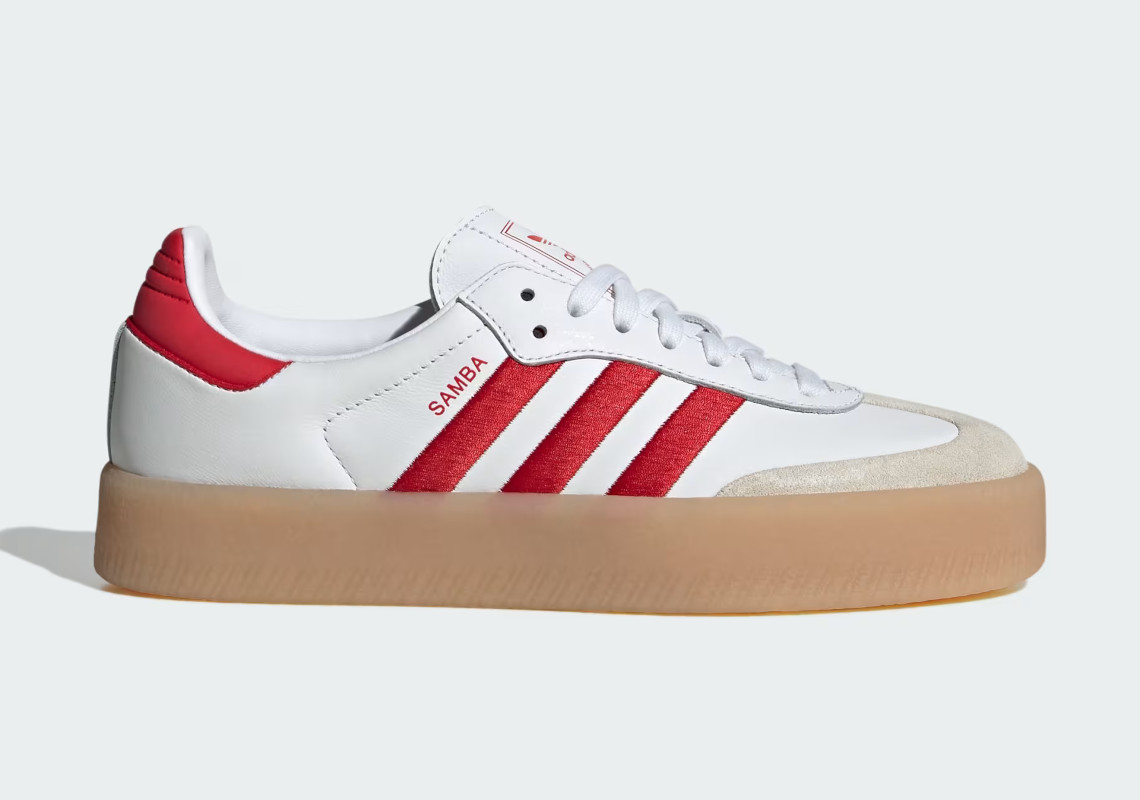 Adidas Sambae White Red Id0438 1