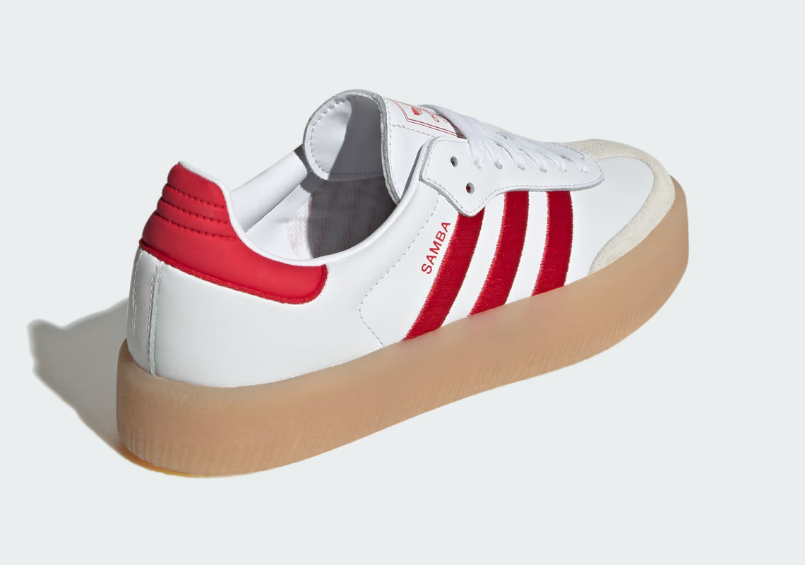 Adidas Sambae White Red Id0438 5