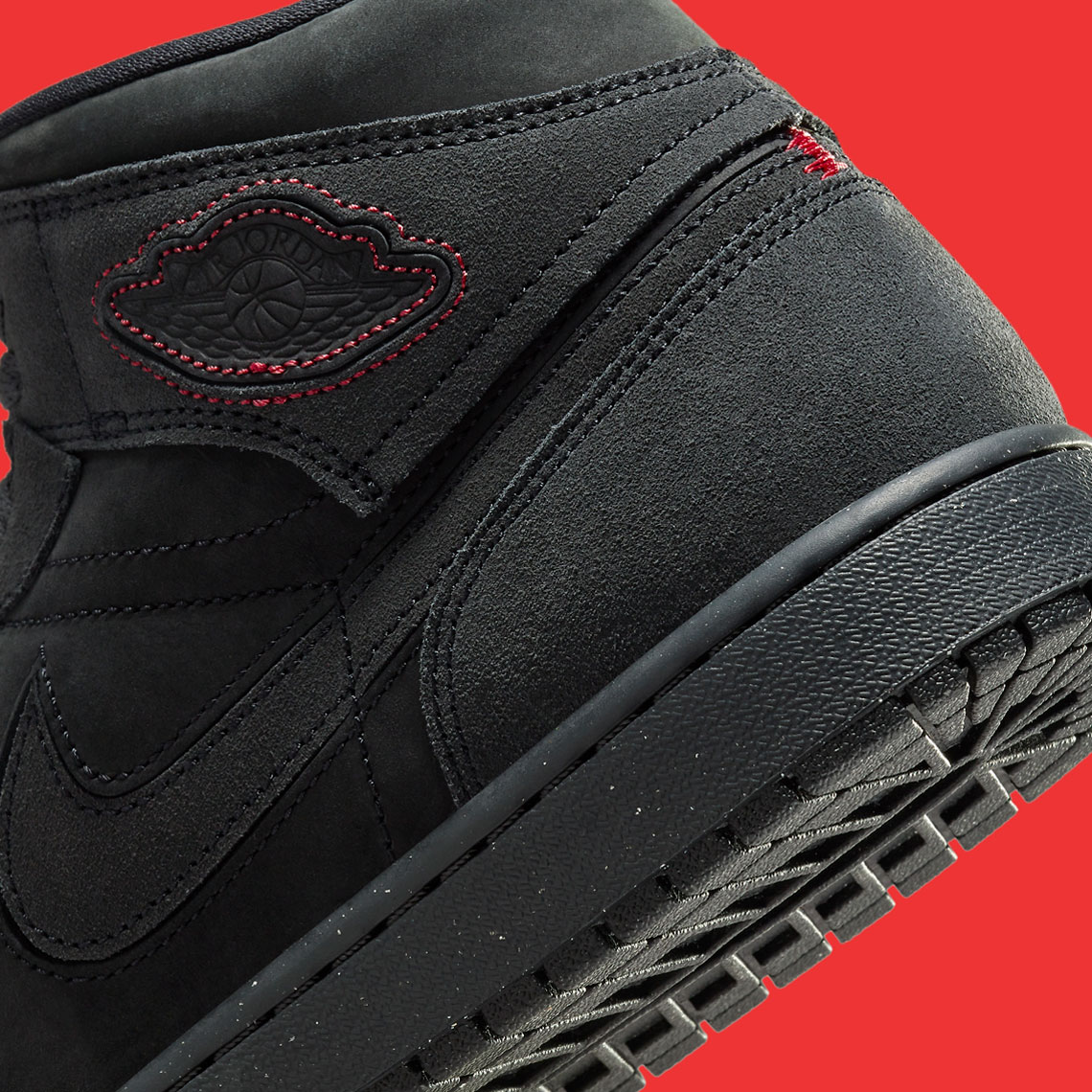 Air Jordan 1 Mid Monochrome Black University Red Fd8634 001 2