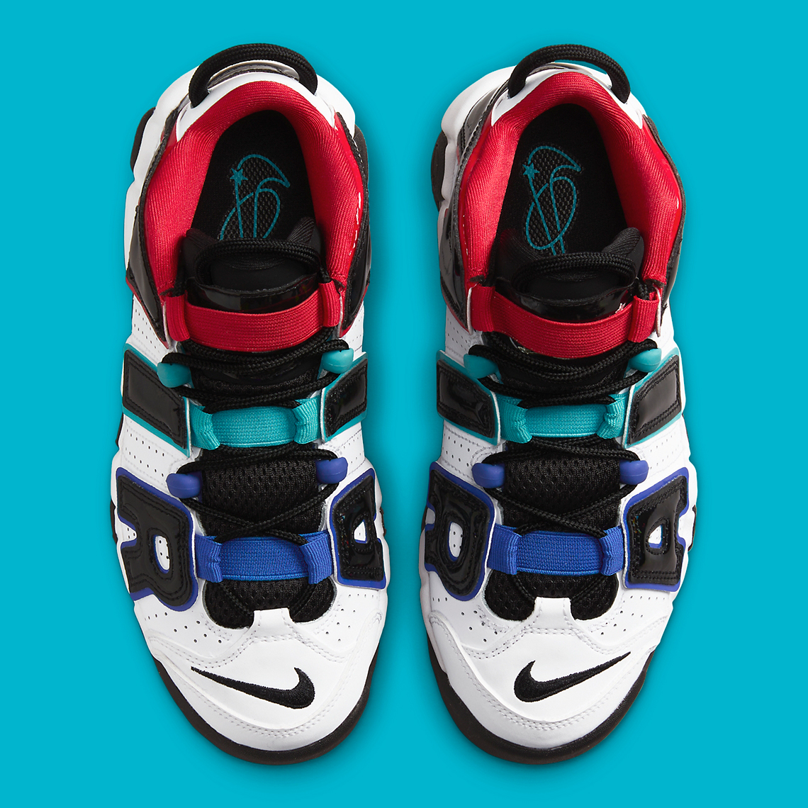 Nike Air More Uptempo Gs White Black Prism Fv0838 100 7