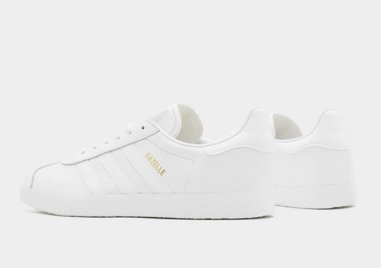 The adidas Gazelle Is Now Available In A “Triple-White” Finish