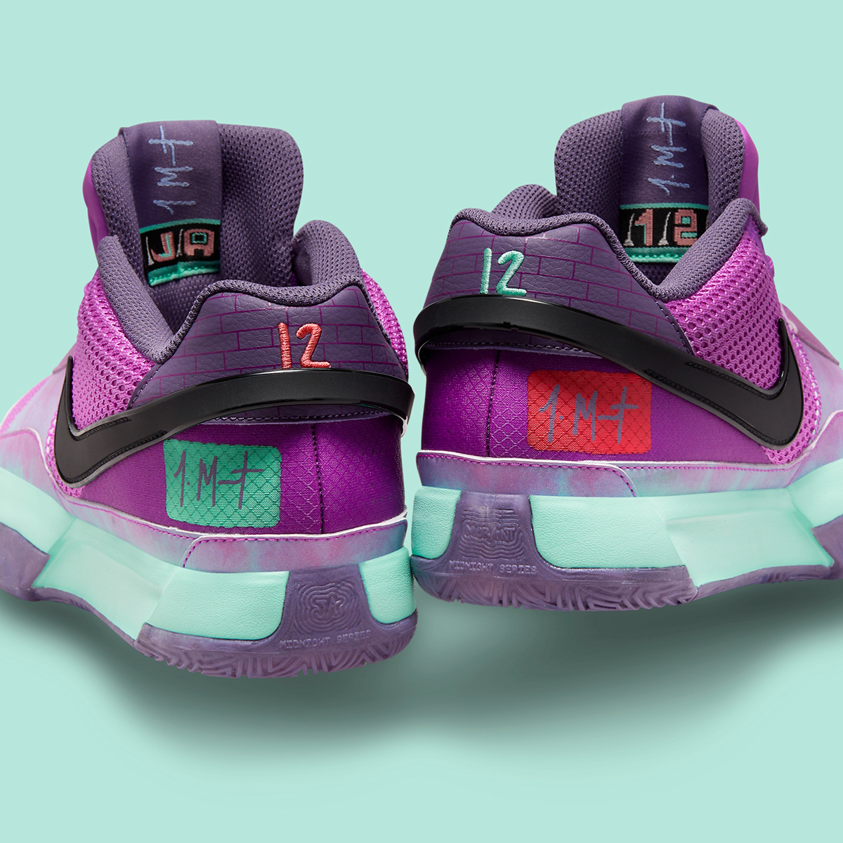 Nike Ja 1 Christmas Fuchsia Dream Emerald Rise Canyon Purple Magic Ember Fv5558 500 4