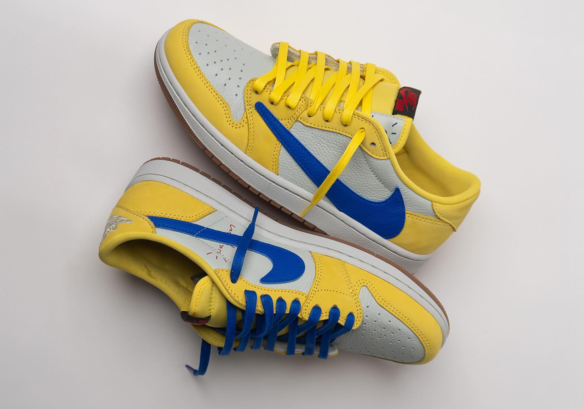 Travis Scott Air Jordan 1 Low Elkins Canary 4