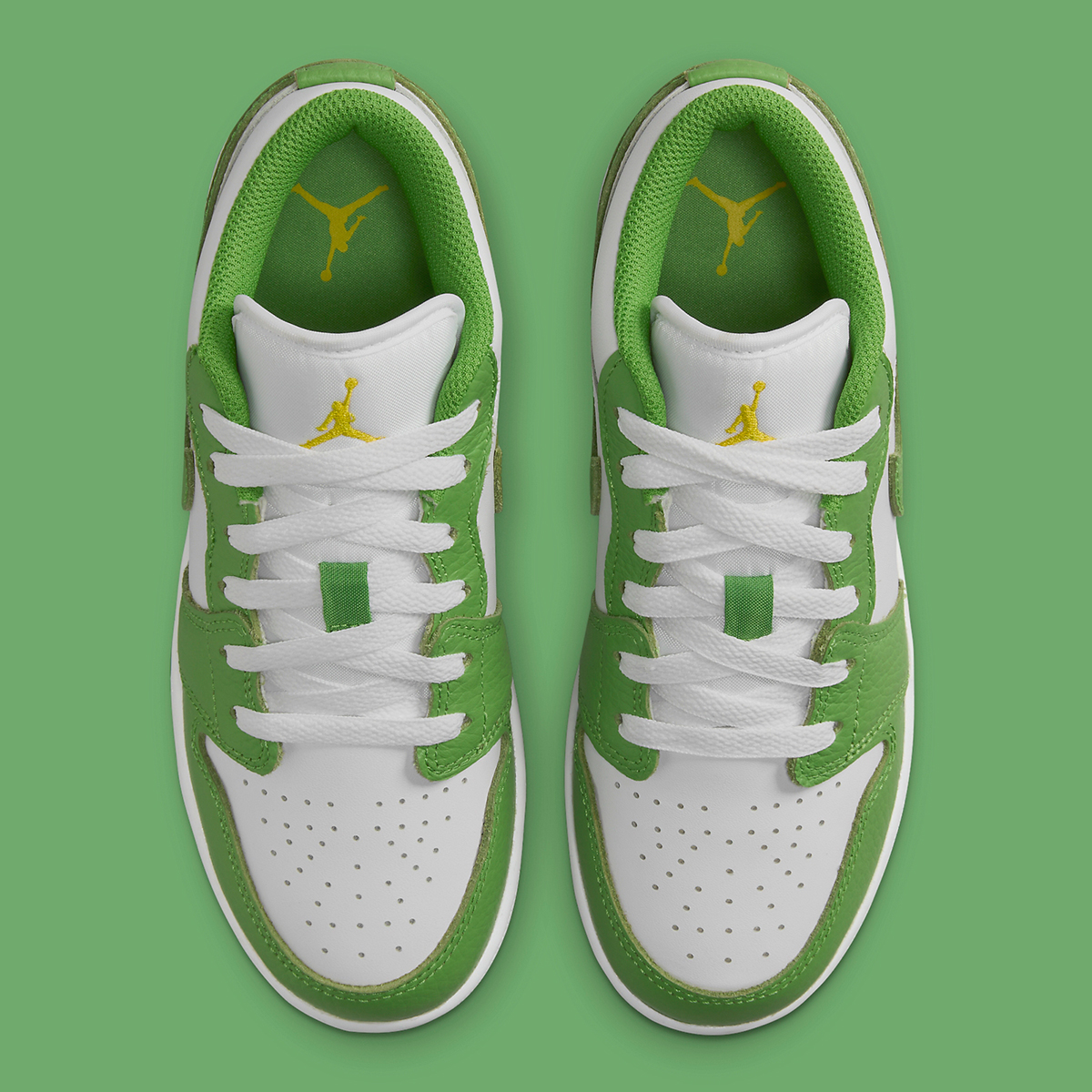Air Jordan 1 Low Gs Green Yellow 1