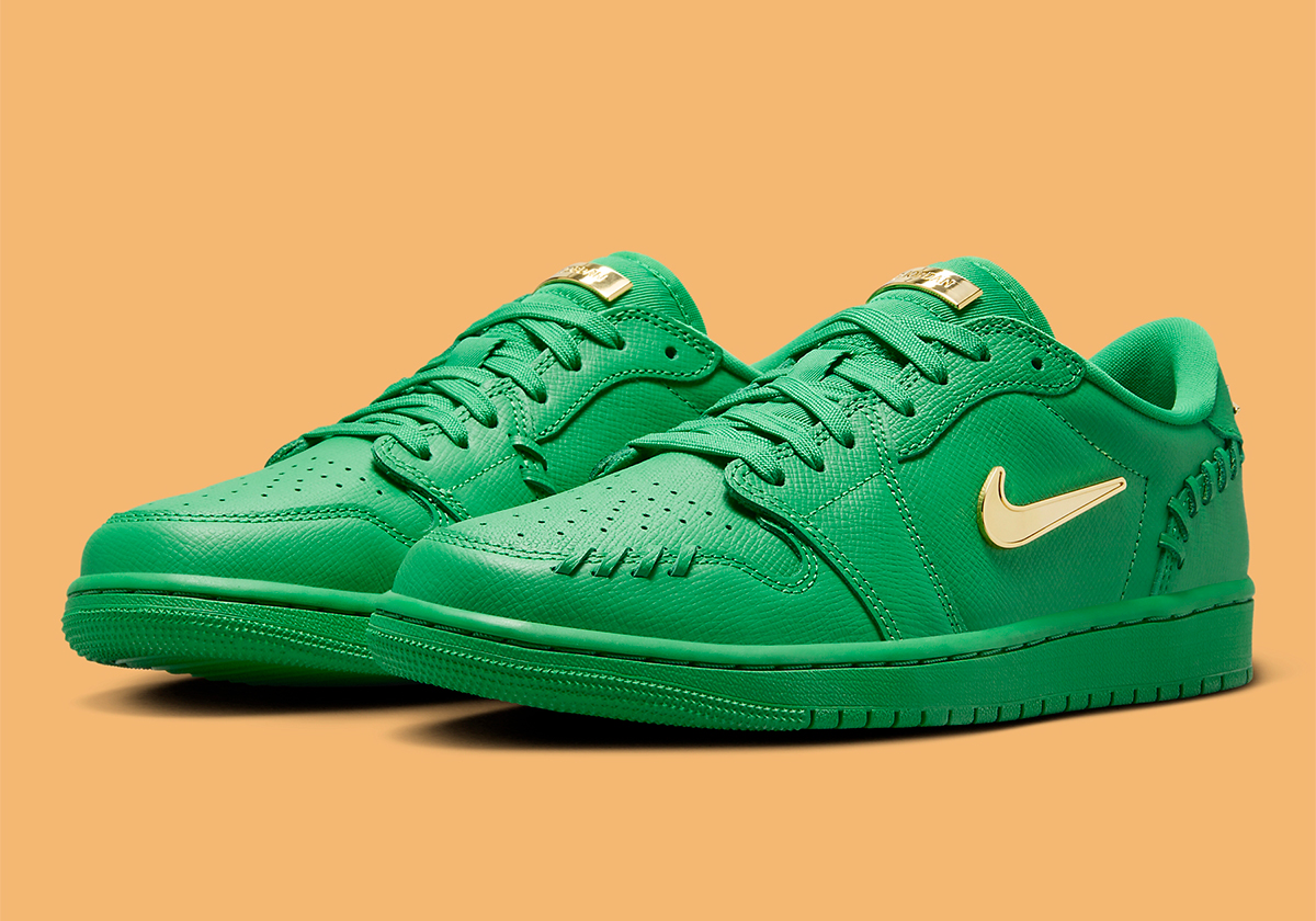 Air Jordan 1 Low Og Method Of Make Green Gold 4