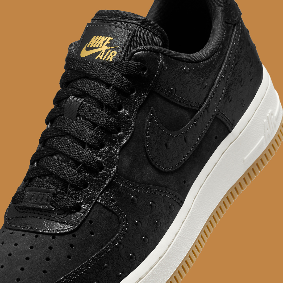 Nike Air Force 1 Low Black Ostrich Dz2708 002 8