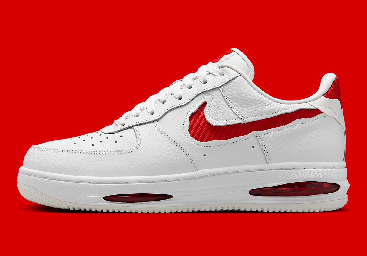 Nike Air Force 1 Low Evo White University Red Hf3630 100 5