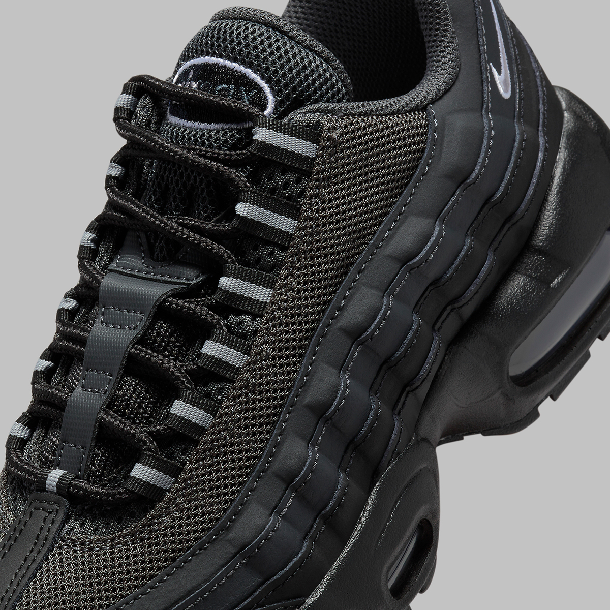 Nike Air Max 95 Gs Black Silver 1