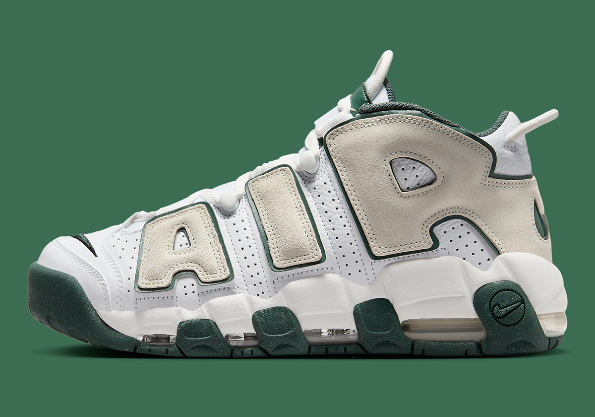 Nike Air More Uptempo White Sea Glass Vintage Green 3