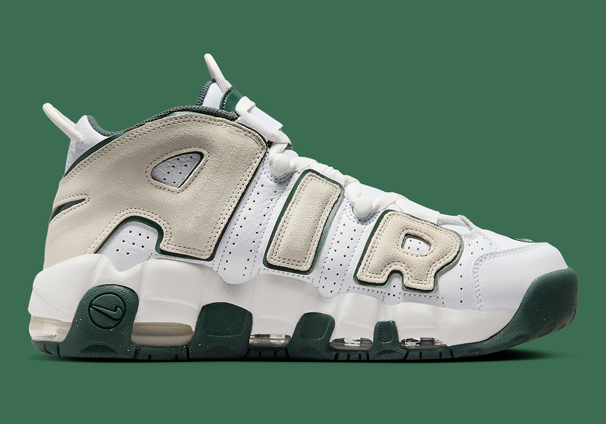 Nike Air More Uptempo White Sea Glass Vintage Green 4