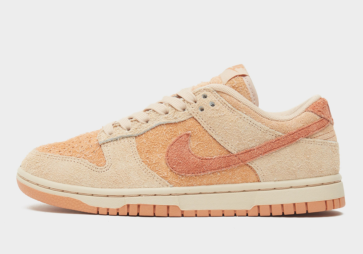 Nike Dunk Low Tan Orange Hairy Suede 6