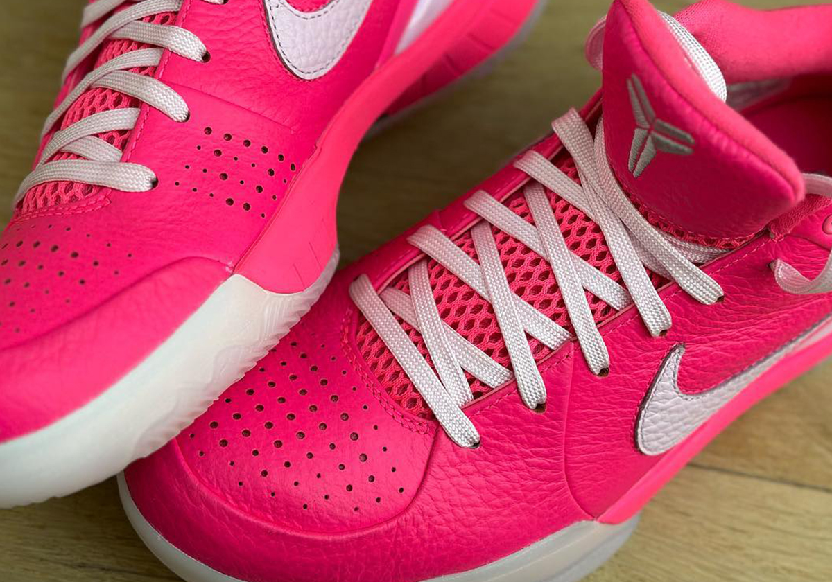 Vanessa Bryant Reveals A Nike Kobe 4 Protro PE Covered In Pink