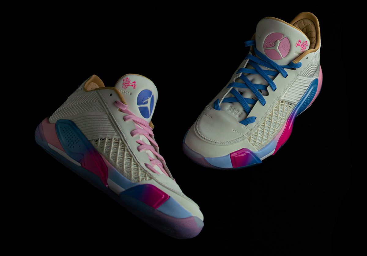 Air Jordan 38 Low Kiki Rice Cherry Blossom Pe 5
