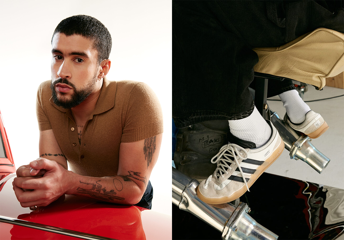 Bad Bunny x adidas Gazelle Indoor "White/Gum" Releases On September 1st