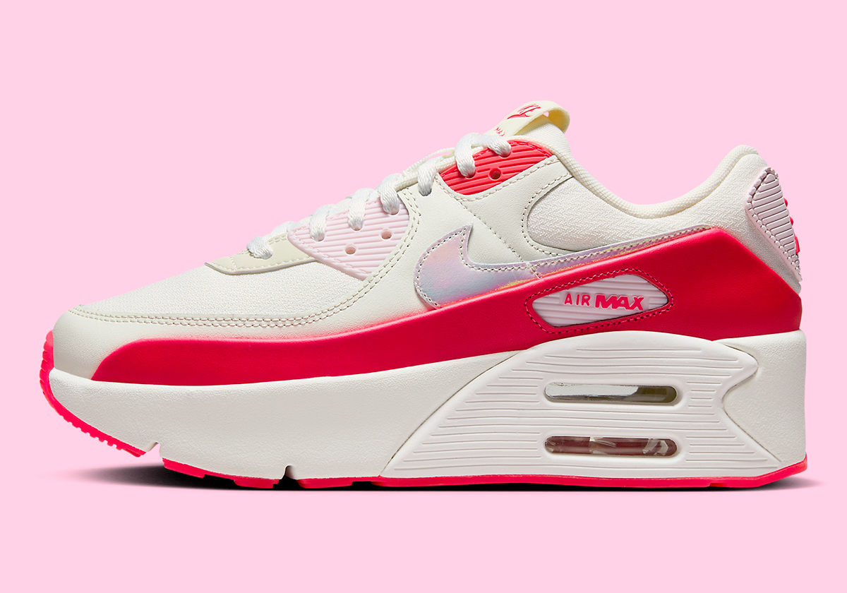 Nike Air Max 90 Lv8 Sail Red Pink Hf5073 133 2
