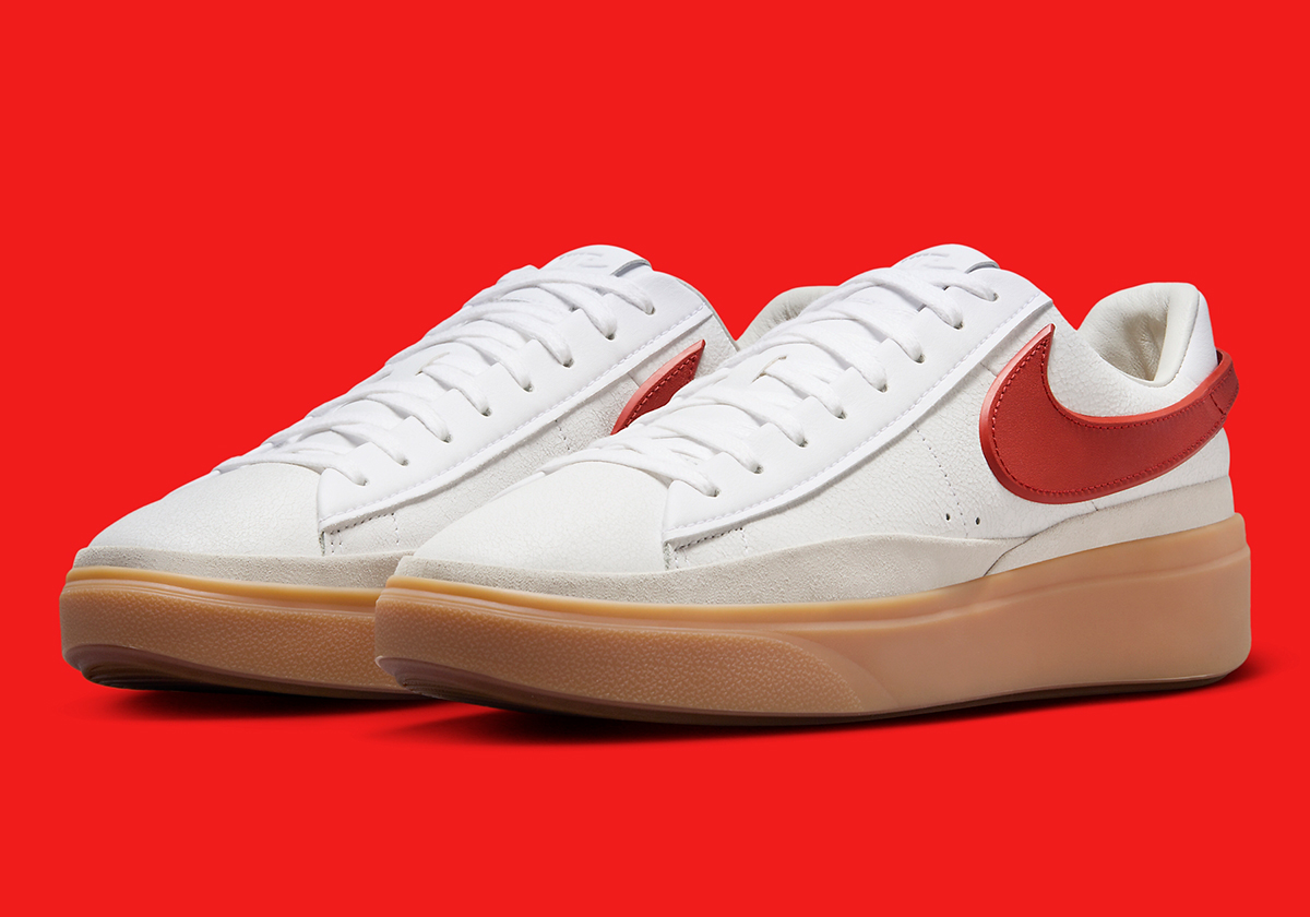 Nike Blazer Phantom Low White Red Gum Fn5820 100 5