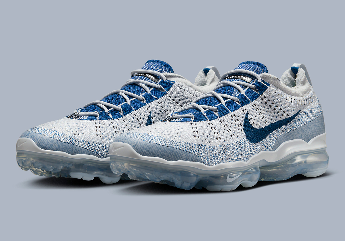 The Nike Vapormax Flyknit 2023 Matches Winter Weather With “Glacier Blue” Colorway