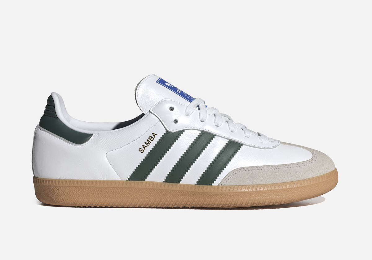 Adidas Samba White Collegiate Green Gum Ie3437
