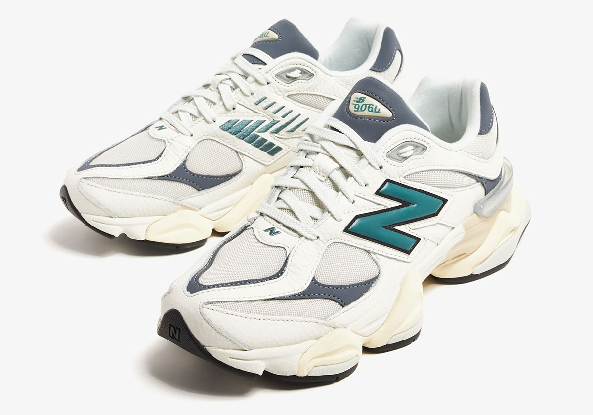 New Balance 9060 White Teal Navy U9060esd 5