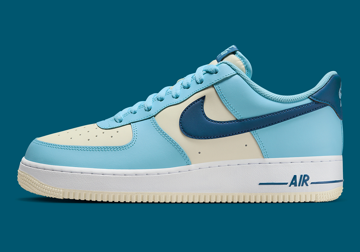 Nike Air Force 1 Low Coconut Milk Aquarius Blue Hf4837 407 2