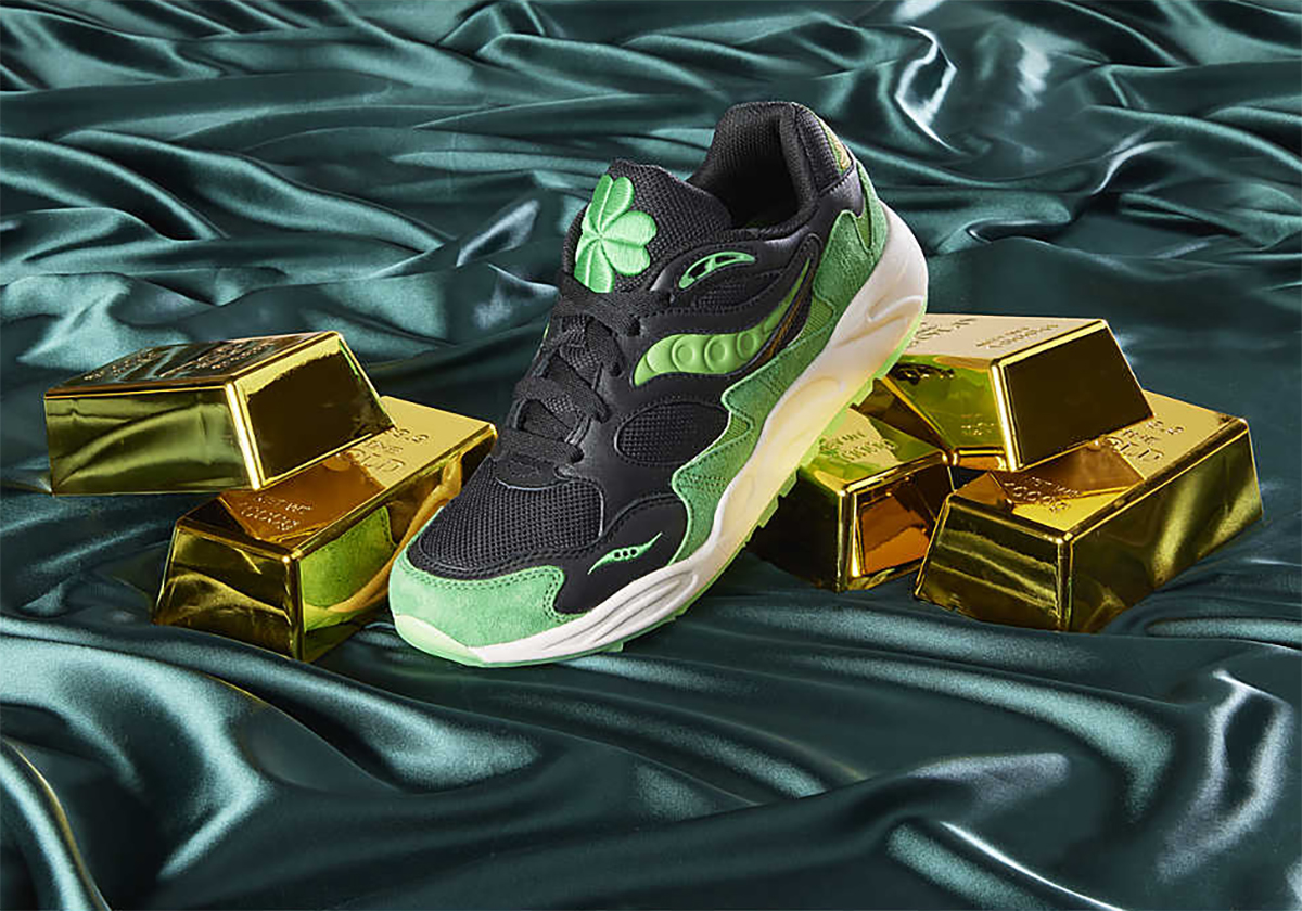 Saucony Delivers A Grid Shadow 2 "Shamrock" For St. Patrick's Day