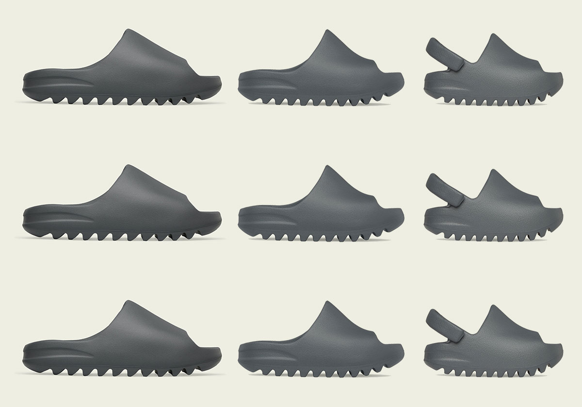 The adidas Yeezy Slide "Slate Grey" Returns In Full Family Sizes On March 21st