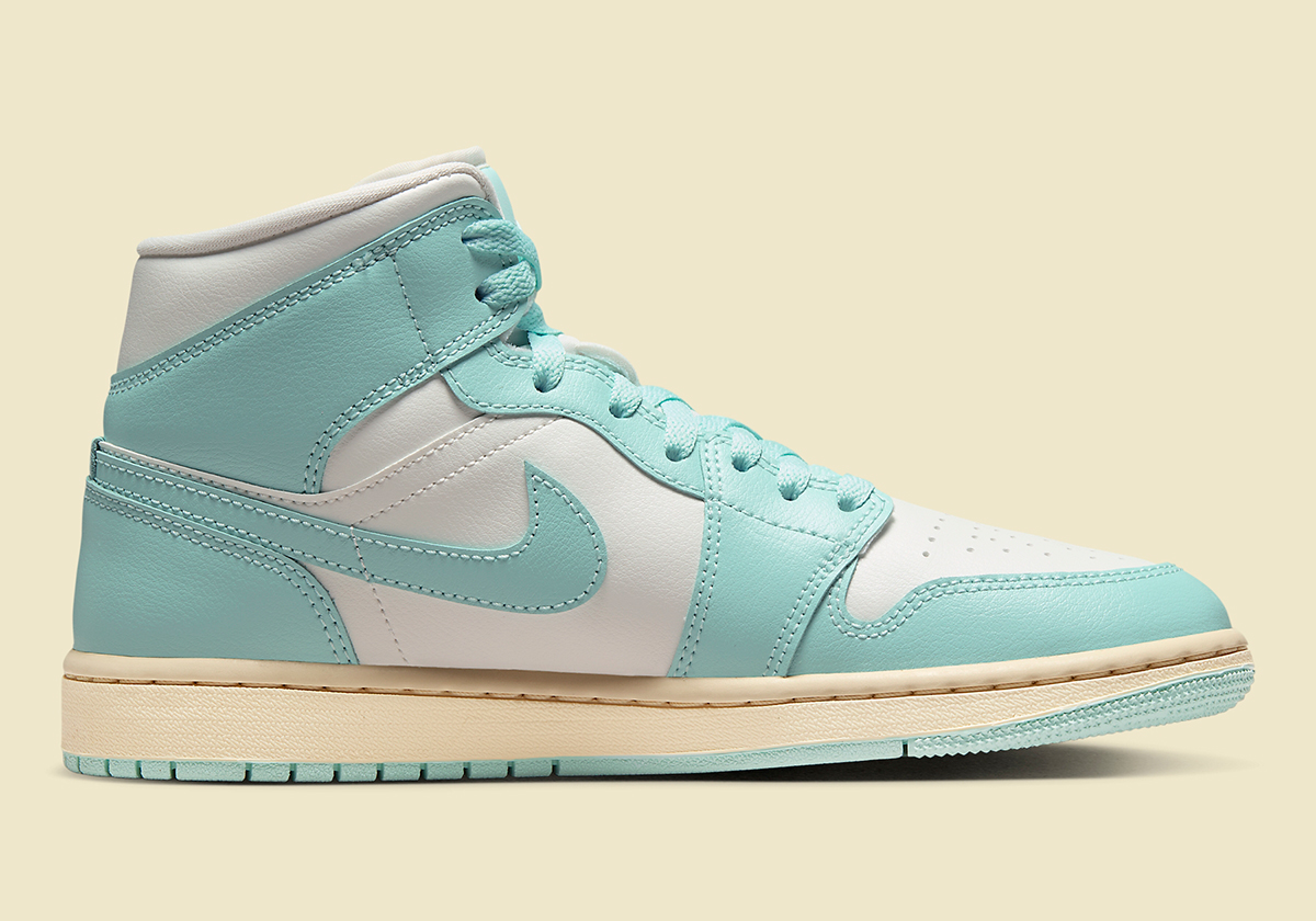 Air Jordan 1 Mid Womens Sail Light Dew Muslin Bq6472 132 2