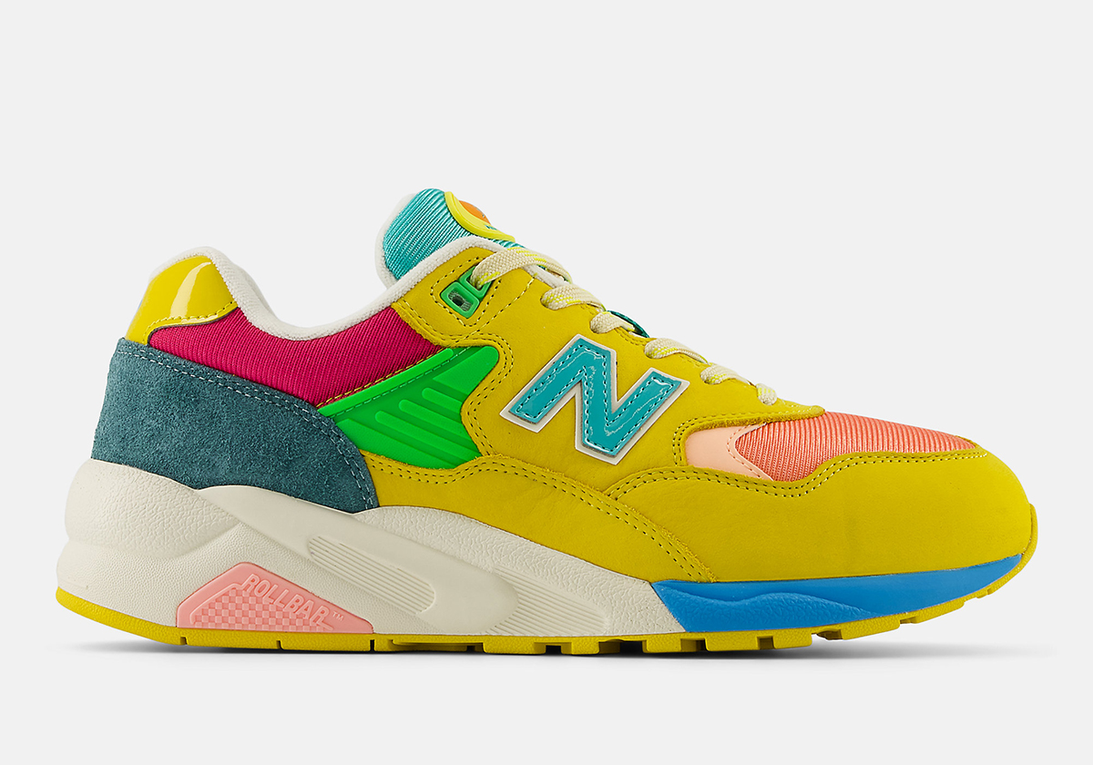 New Balance 580 Patent Yellow Teal Mt580sfb 2