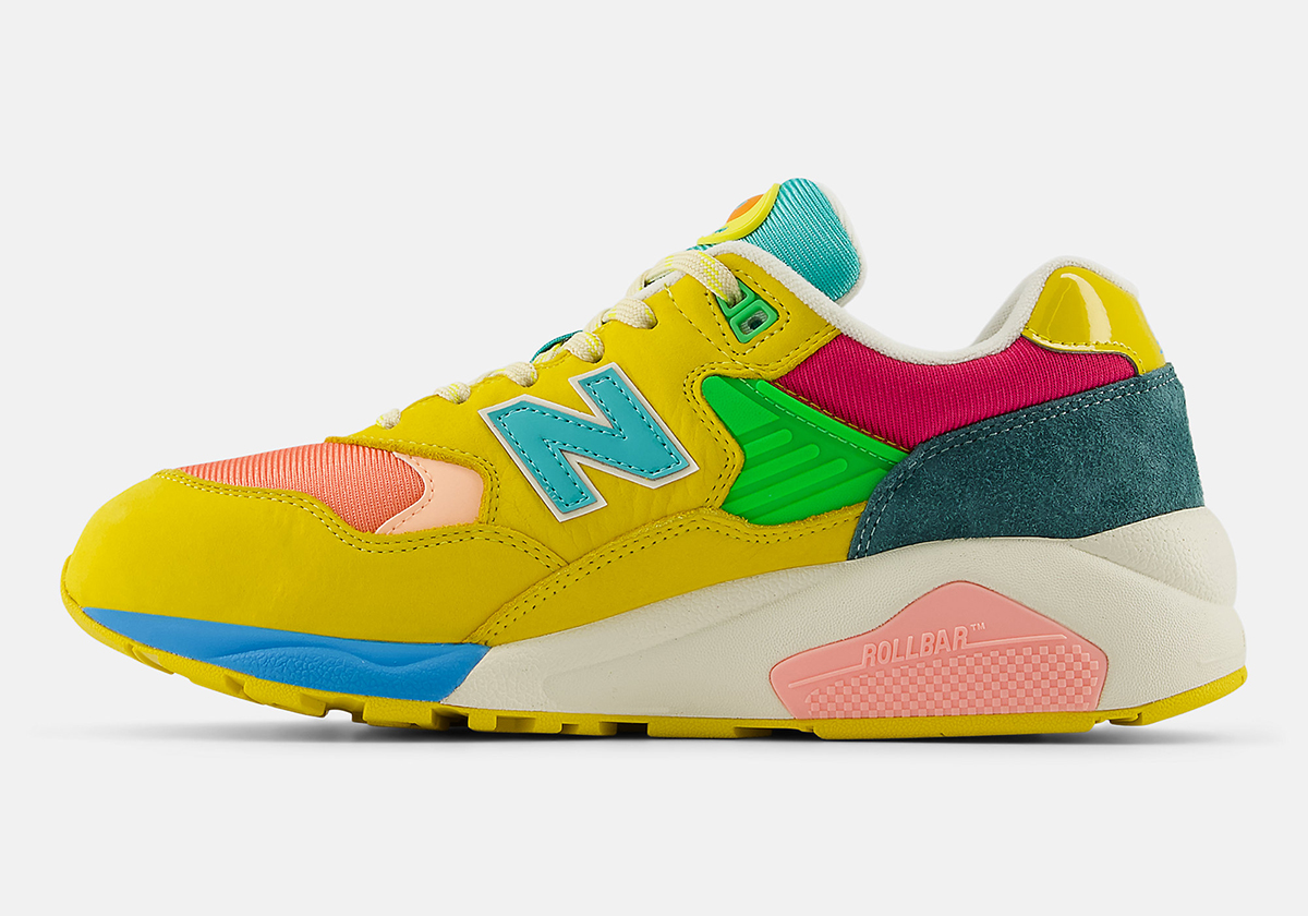 New Balance 580 Patent Yellow Teal Mt580sfb 3