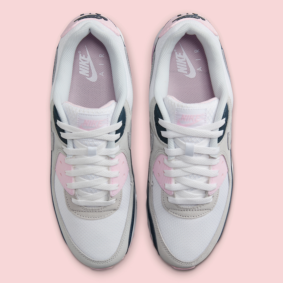 Nike Air Max 90 Neutral Grey Navy Pink Dm0029 106 1