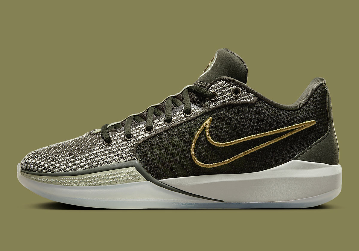 Nike Sabrina 1 Dedication Cargo Khaki Metallic Gold Olive Aura 2