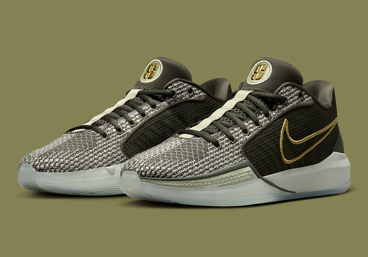 Nike Sabrina 1 Dedication Cargo Khaki Metallic Gold Olive Aura 6