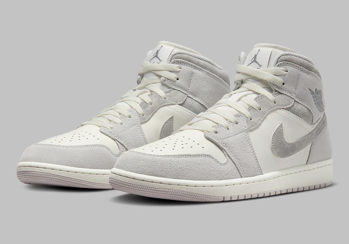 Plush "Neutral Grey" Defines The Air Jordan 1 Mid