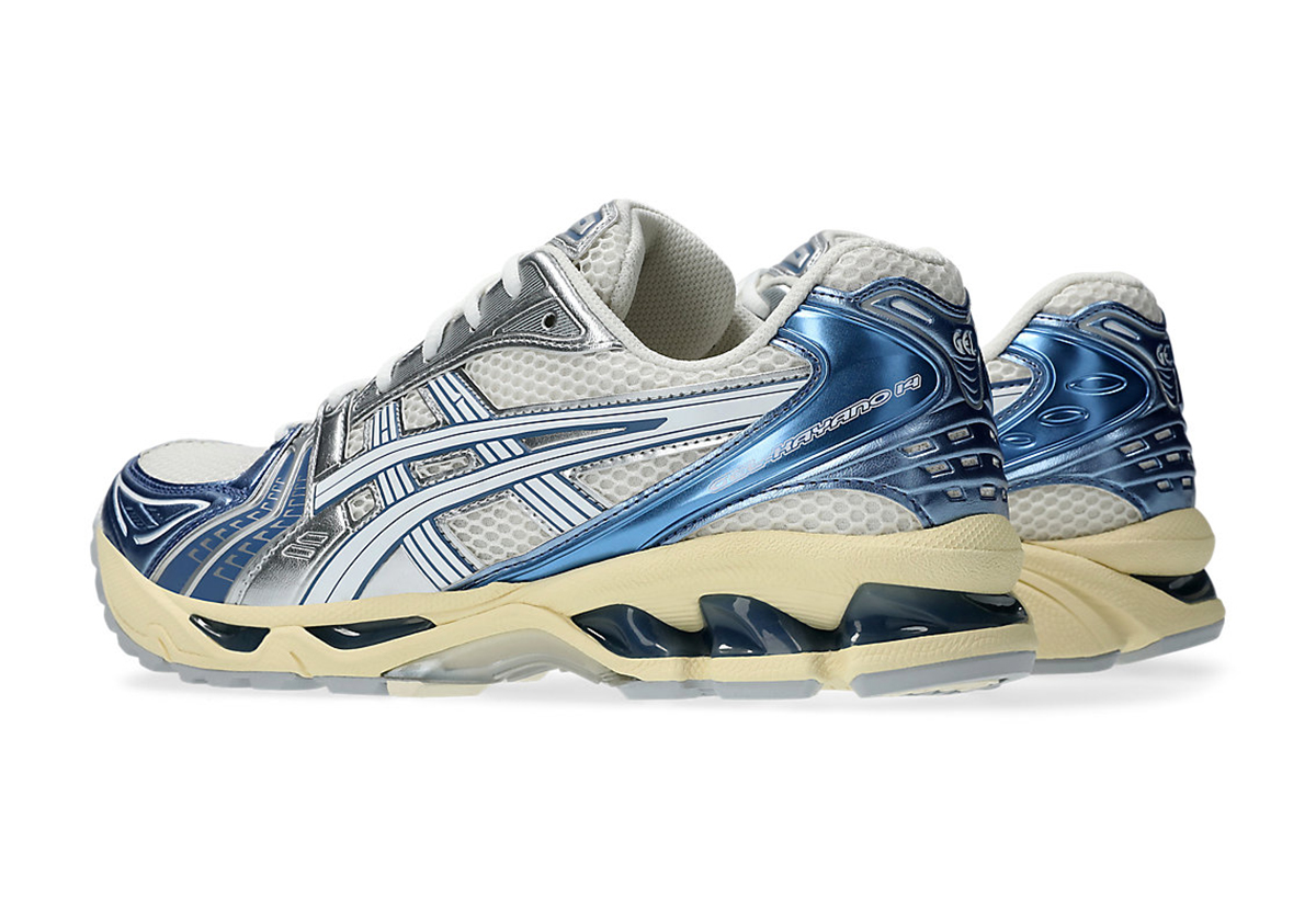 The ASICS GEL-Kayano 14 Dazzles In Metallic Blue