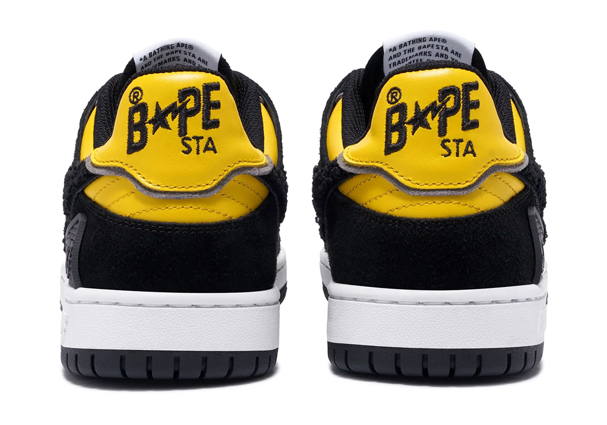 Bape Sk8 Sta College Varsity Jacket Black Yellow 1