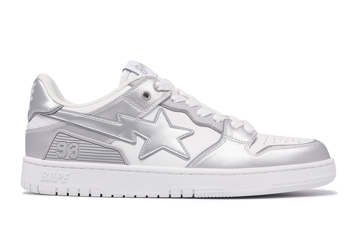 Bape Sk8 Sta Silver White 3