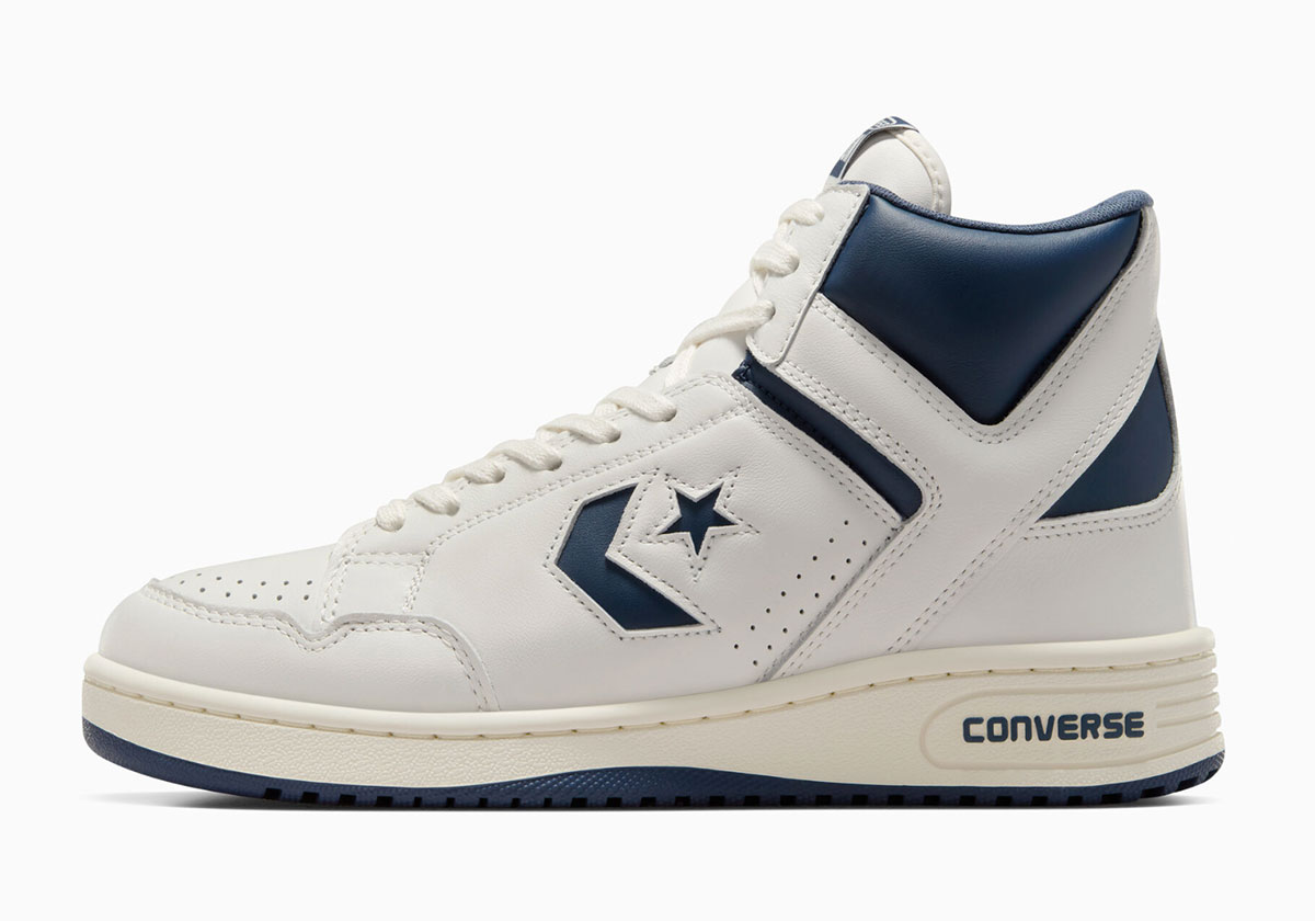 Converse Weapon High Vintage White Navy Egret A09879c 3