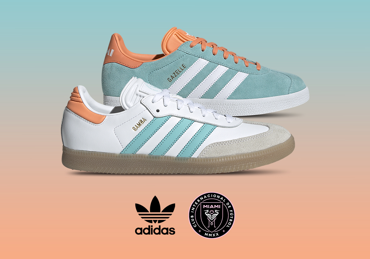 Inter Miami Adds South Beach Colors To The adidas Samba & Gazelle