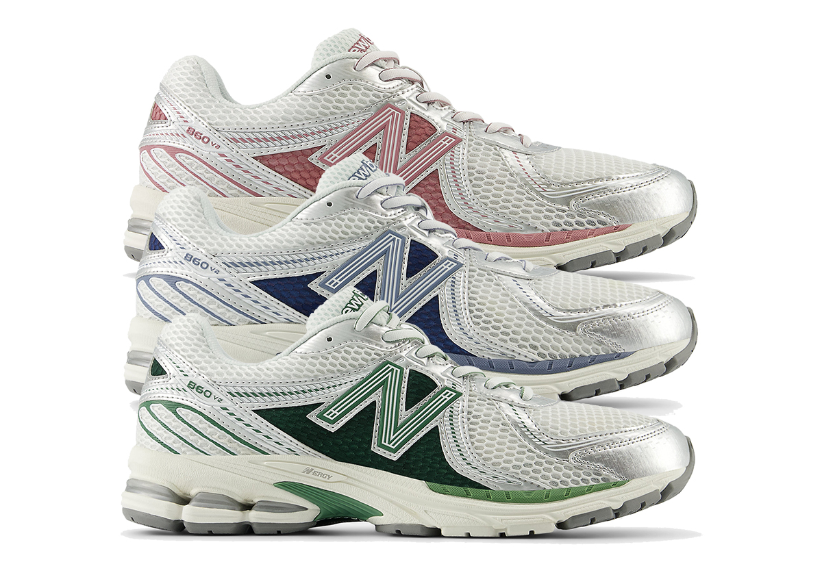 The New Balance 860v2 Returns This Summer With A “Silver Toe” Trio