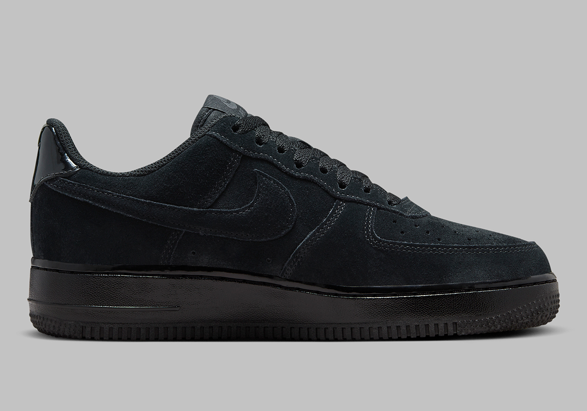 Nike Air Force 1 Low Black Suede Hm9659 001 3