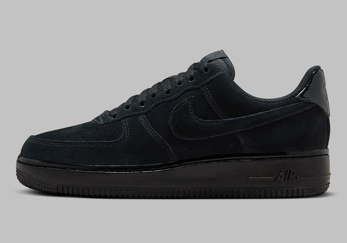 Nike Air Force 1 Low Black Suede Hm9659 001 4