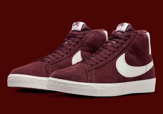 AVAILABLE NOW: Nike SB Blazer Mid “Burgundy Crush”