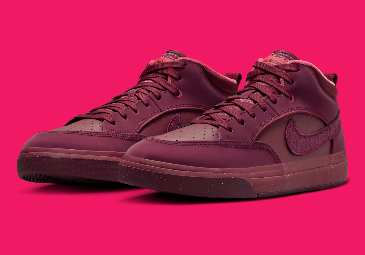 Leo Baker’s Nike SB Leo React Goes Full “Dark Beetroot”