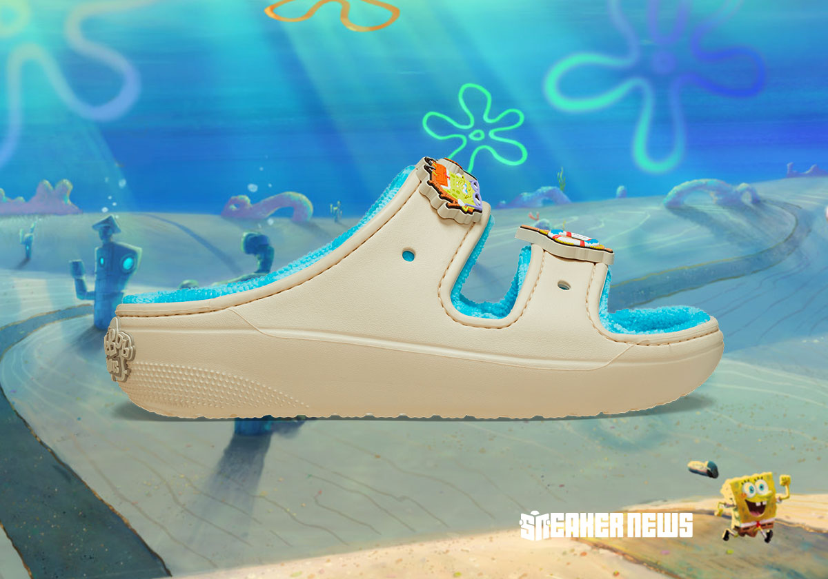 Spongebob Crocs Cozzzy Terry Sandal 209826 2y2 1