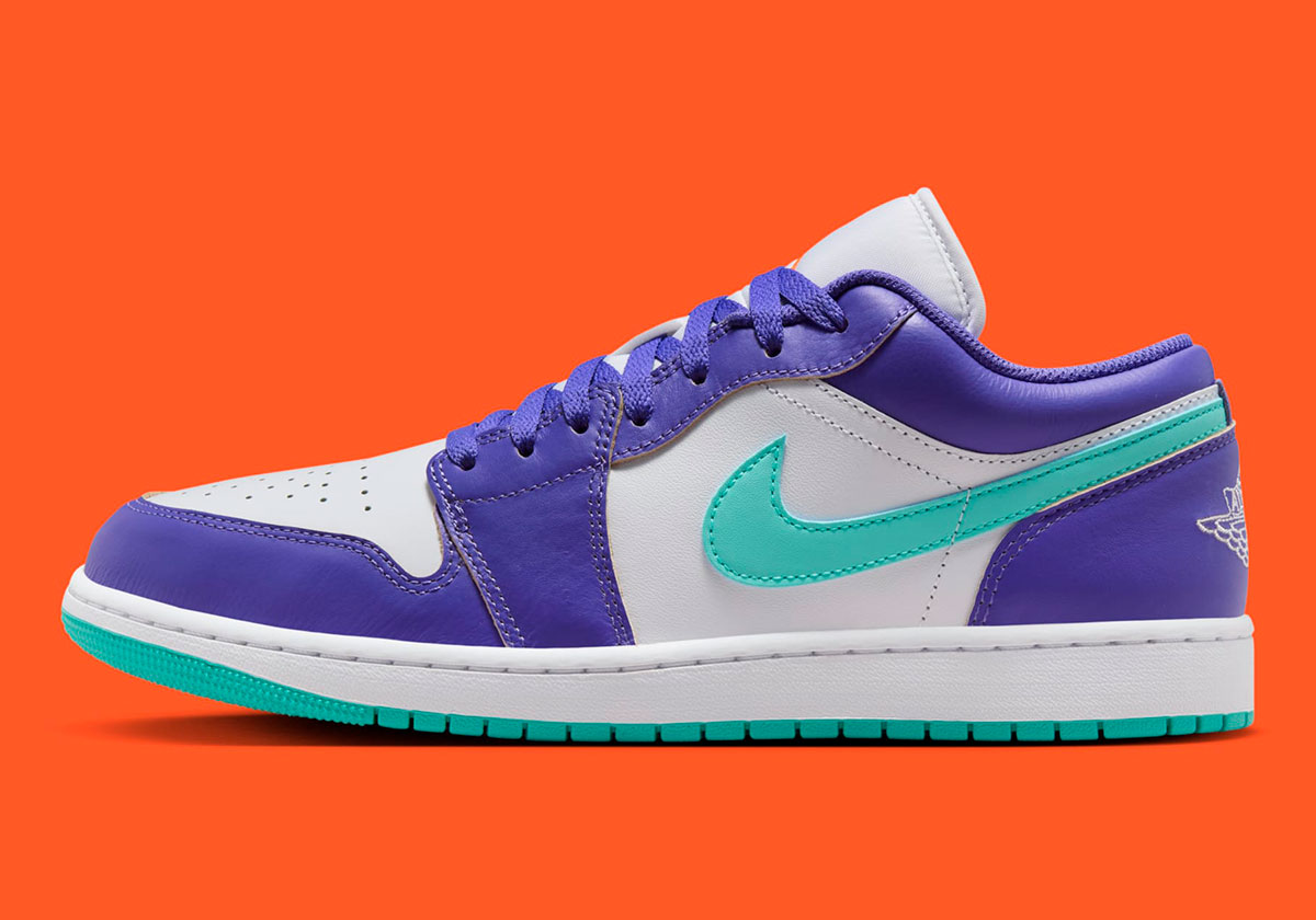 90's Hornets Colors Paint The Air Jordan 1 Low SE