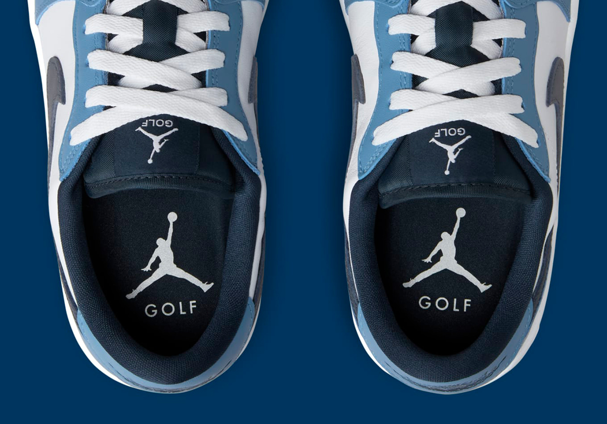 The Air Jordan 1 Low Golf Tees Off In "Armory Navy/Aegean Storm"