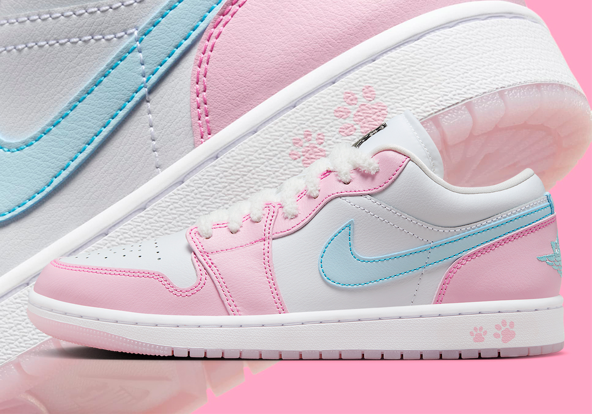 Paw Prints Track On The Air Jordan 1 Low