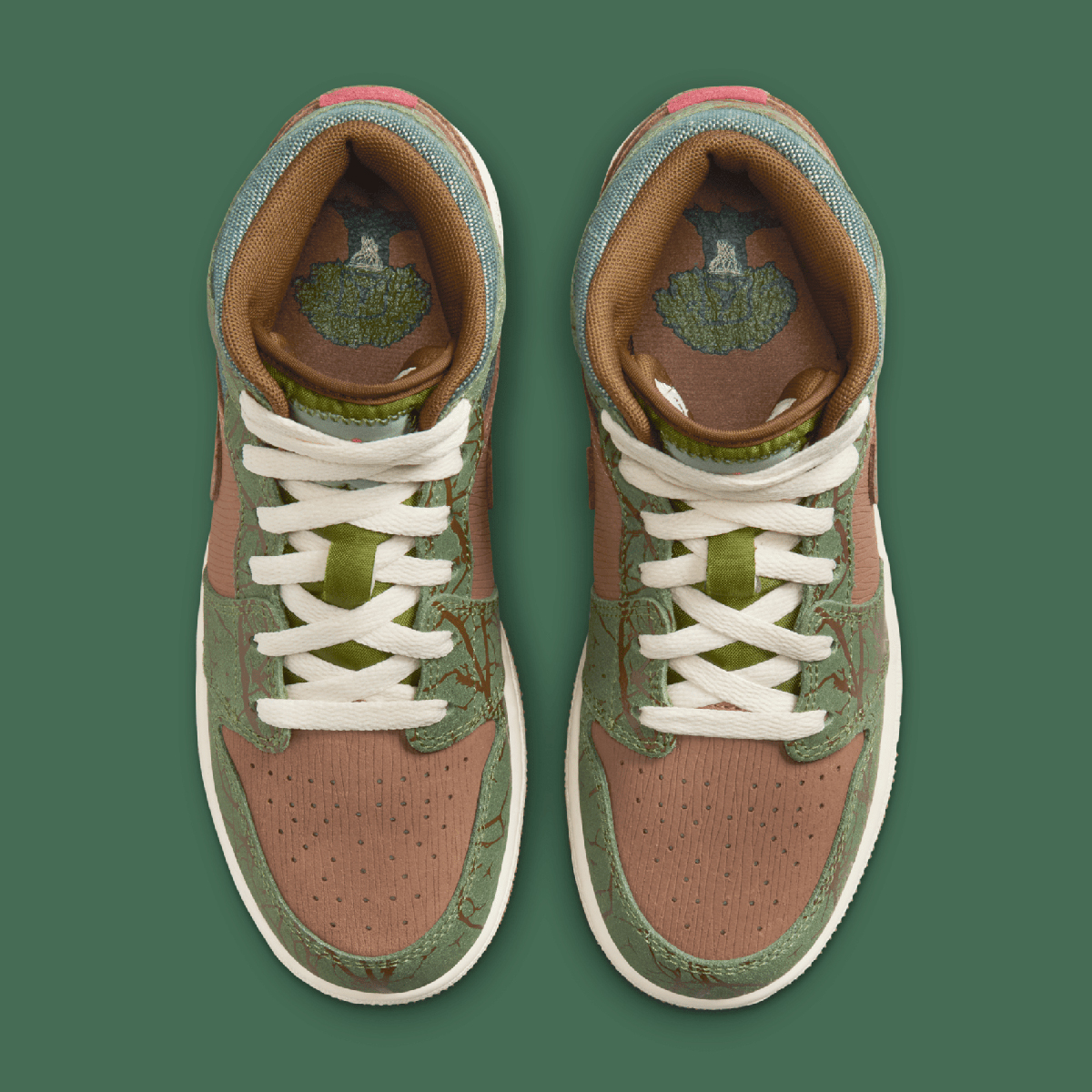 Air Jordan 1 Mid Gs Sneaker School Treeline Fq8101 200 8